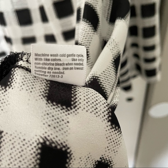 a.n.a black & white checkered dress shirt - Picture 2 of 5